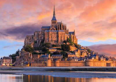 Mont Saint Michel sunset