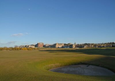The Old Course at St Andrews. Used to illustrate options of UK Golf Vacations on the Turas travel website.