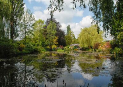 Reflectiosn Lake Monets Garden Giverny France