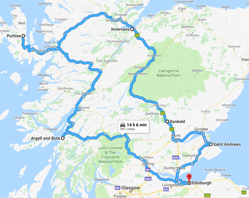 scottish food trail route map