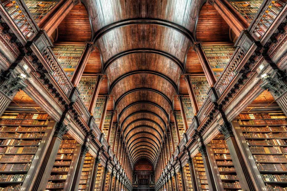 Trinity College Library in Dublin