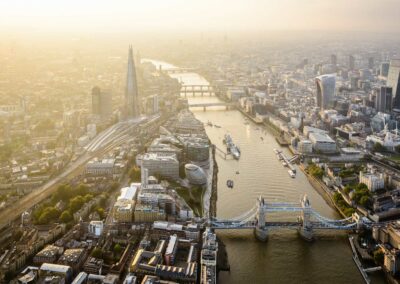 aerial view of london cityscape and river thames2