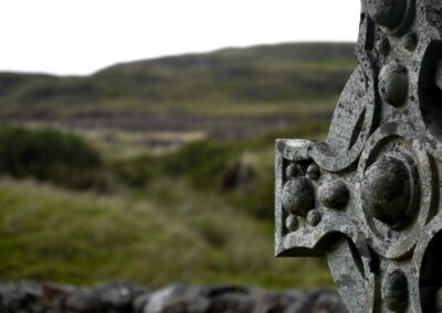 celtic cross made in stone