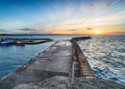sunset at burghead 1