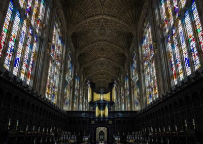 the interior of a cathedral in england